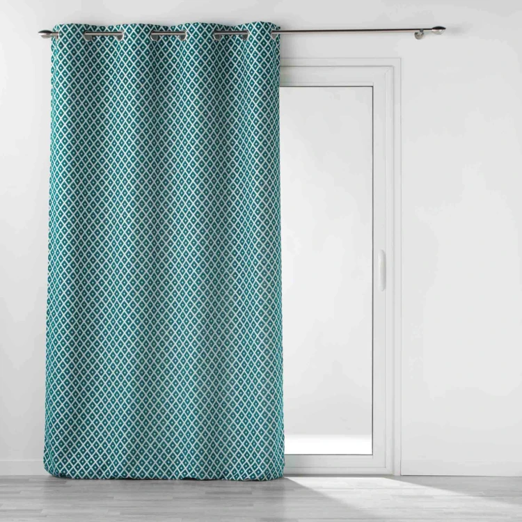 Rideau Jacquard motif losange