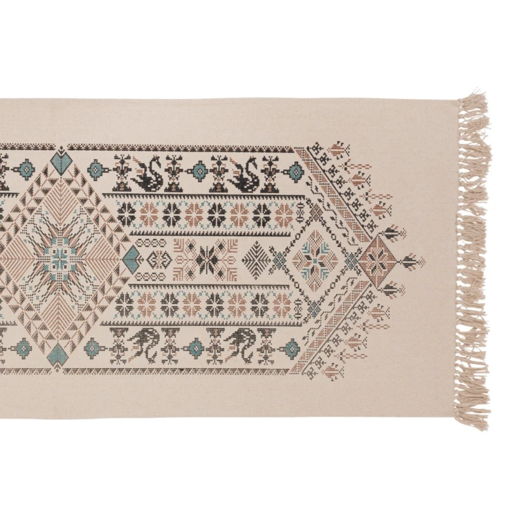 Tapis anti-dérapant à motif ethnique