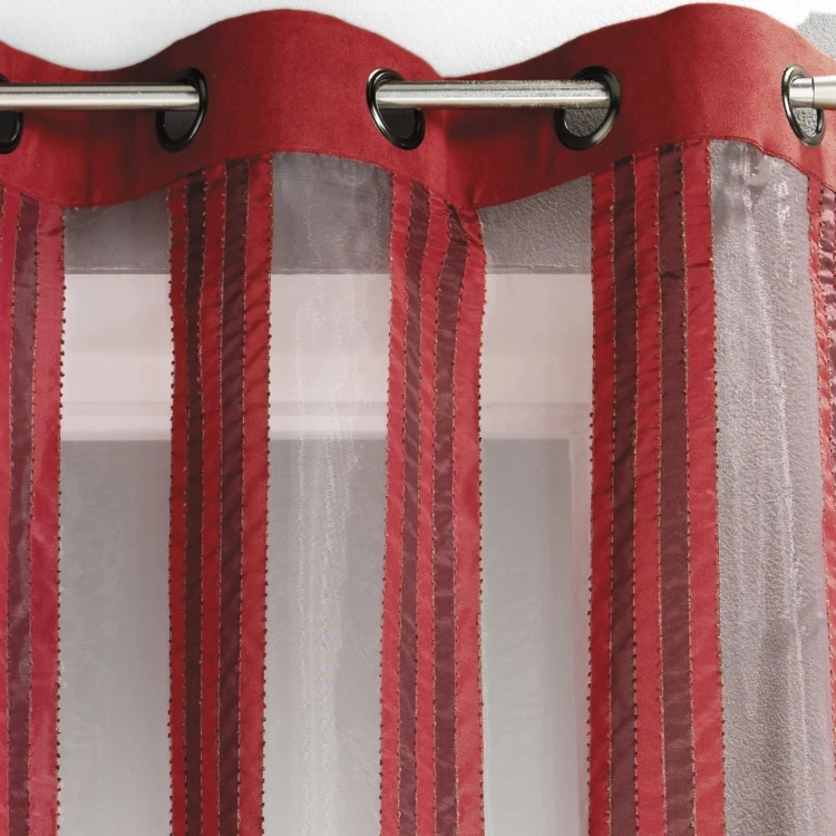 Voilage en Organza Rayures verticales