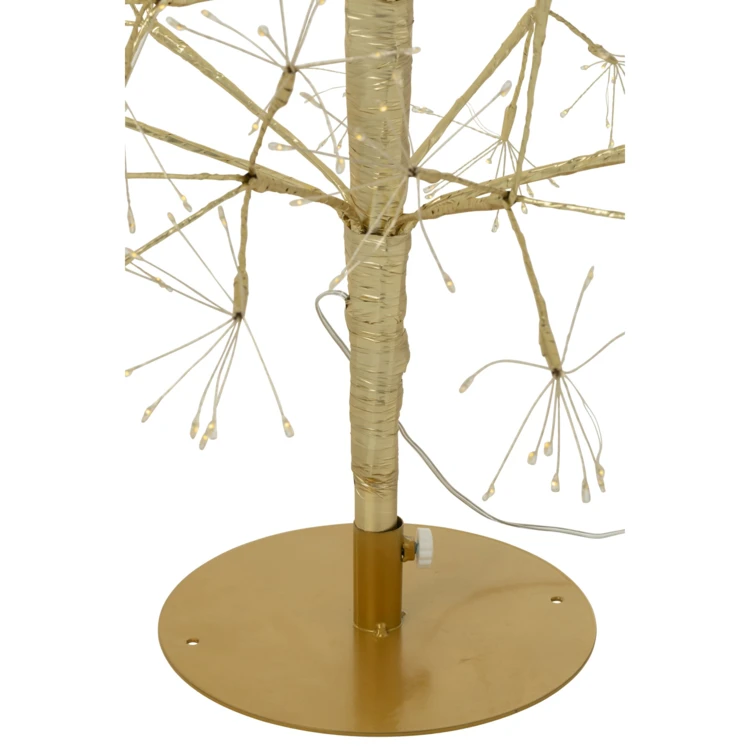 ARBRE LED LUMIÈRES BLANC CHAUD FER NOIR EXTRA LARGE