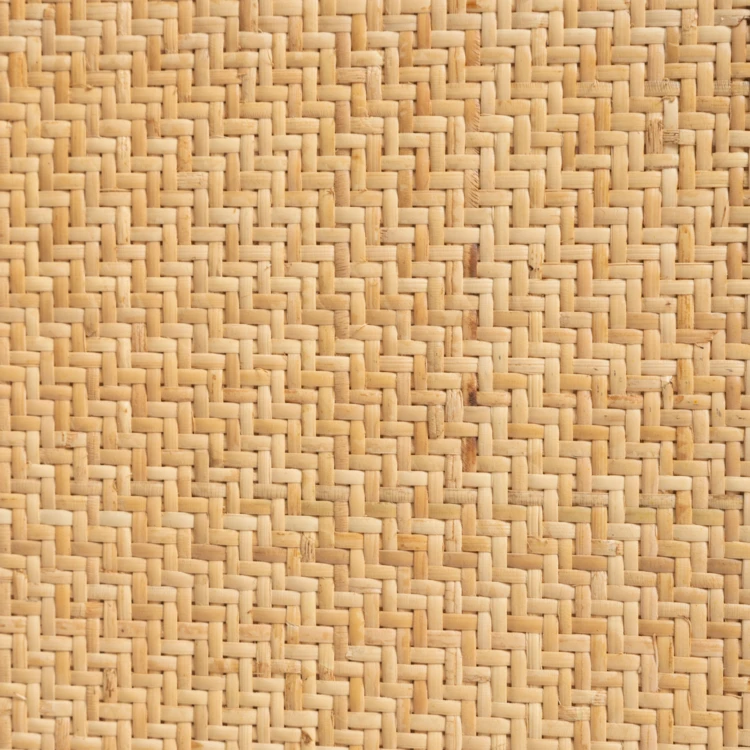 Aparador de madera de 4 puertas con mimbre