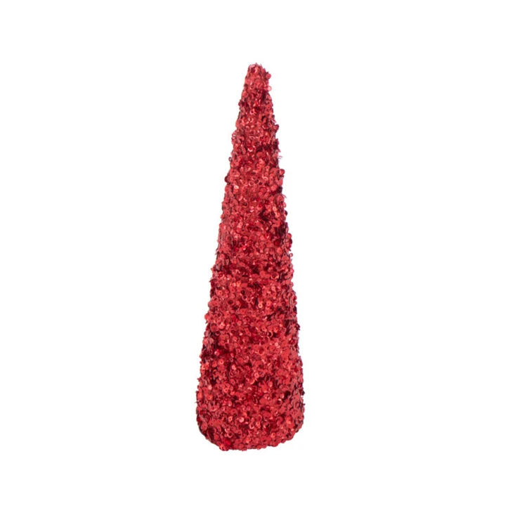 Cône décoratif sequins mousse