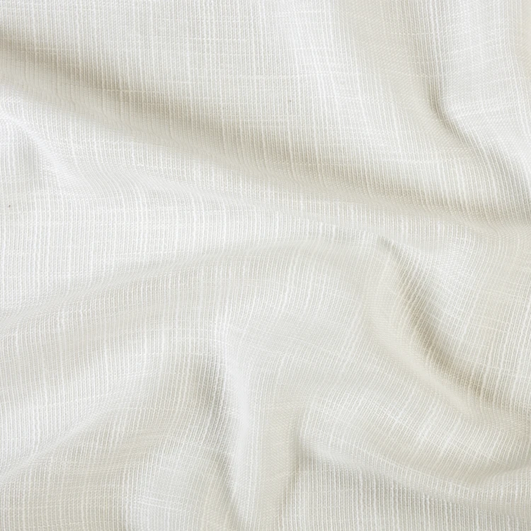 Tissu voile poly-lin à relief flammé