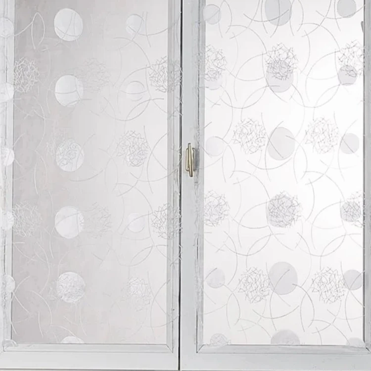 Petit voilage droit en organza brodé de motifs lunaires
