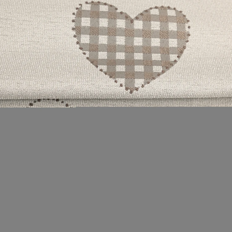 Tissu jacquard à motifs cœurs