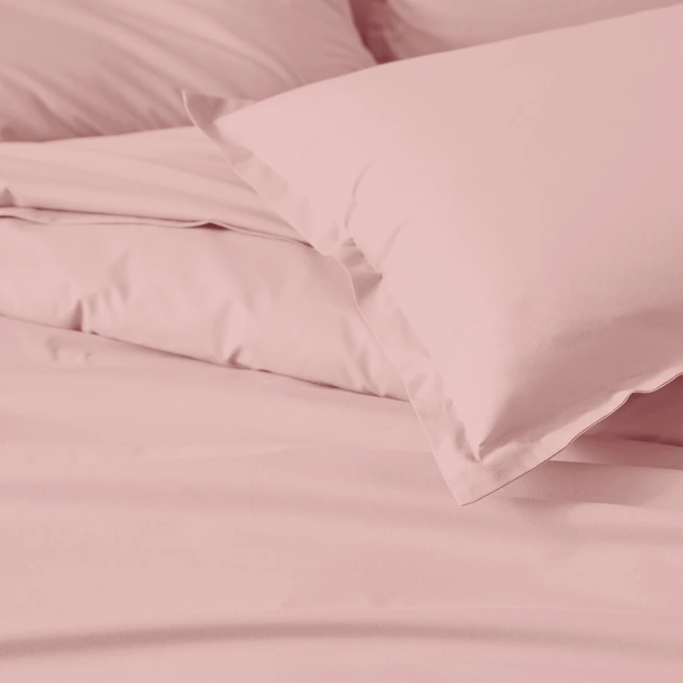 Taie de traversin percale de coton piquée unie