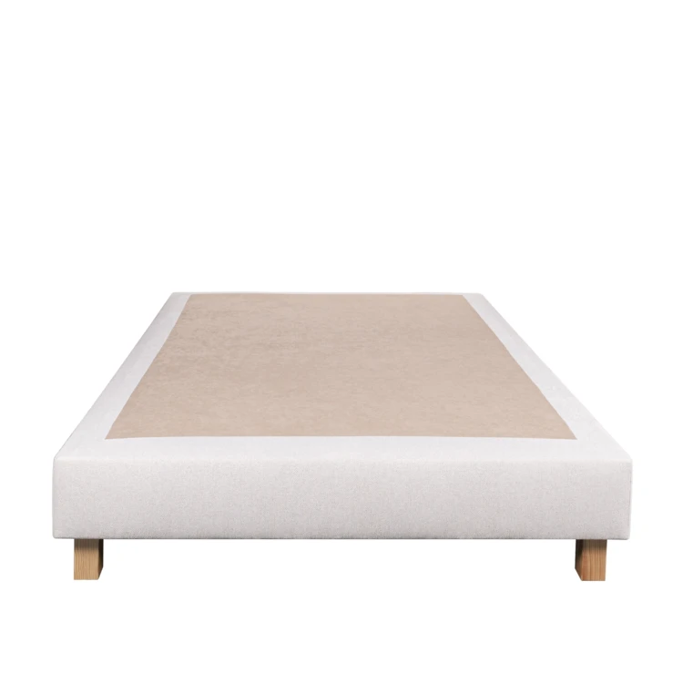 Komplettes Bettenset mit 24 cm Memoryschaum-Matratze + beigem Lattenrost