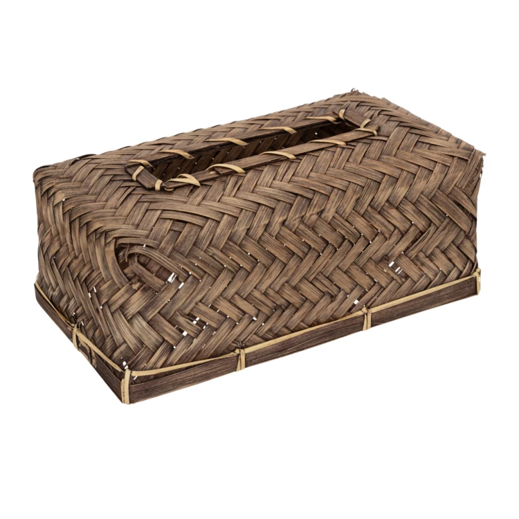 Taschentuchbox aus Rattan