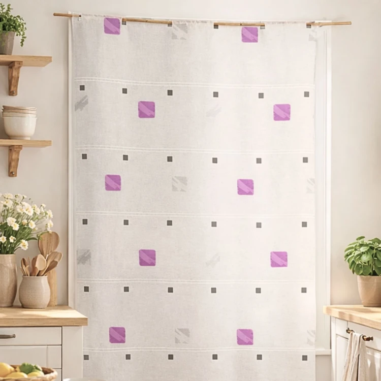 Modulable brodé de carrés colorés