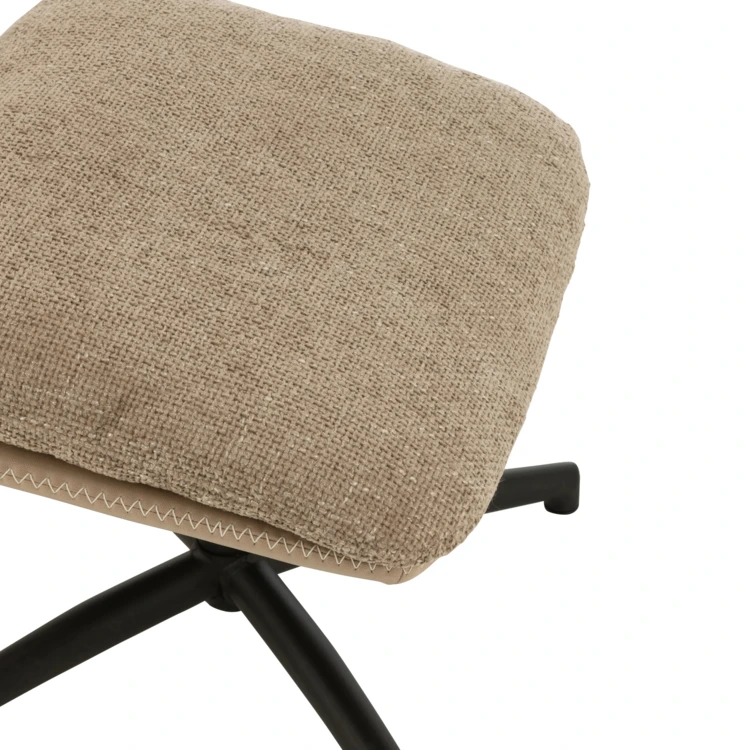 Sillón relax giratorio con reposapiés