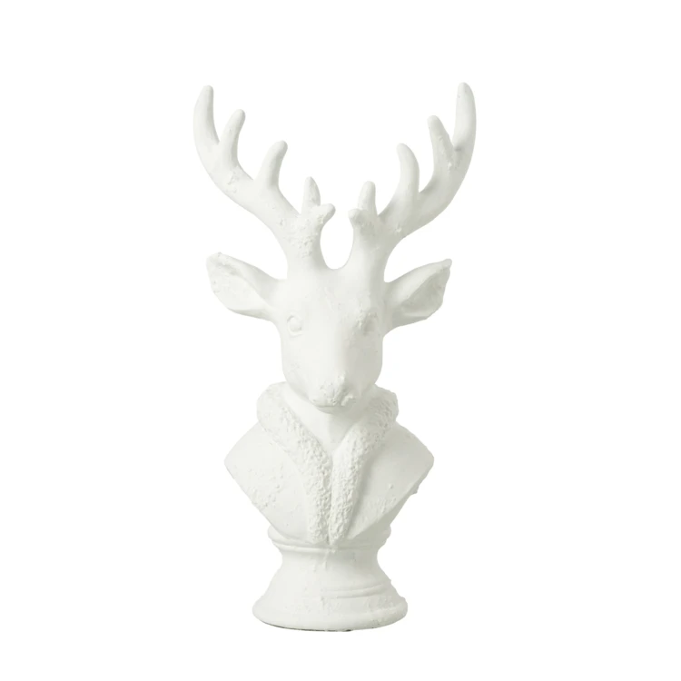 Statue cerf décorative en résine