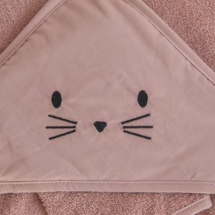 Set sortie de bain et gant lapin