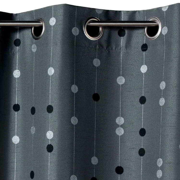 Tenda in shantung con motivo a palline intrecciate