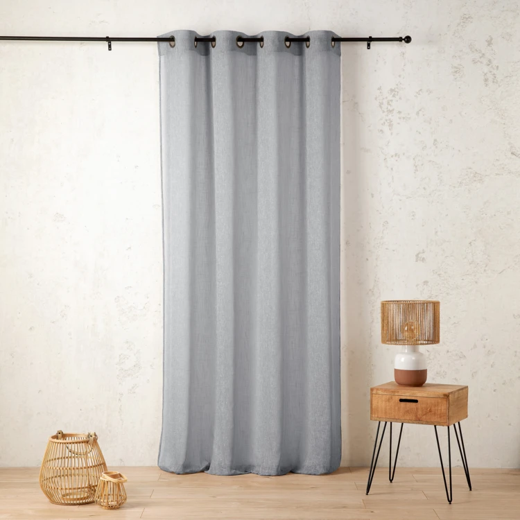 Voilage en polycoton chiné