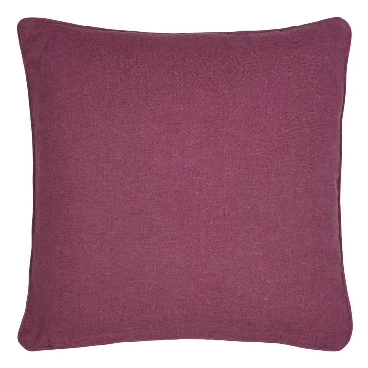 Coussin décoratif motif oiseau et feuillage