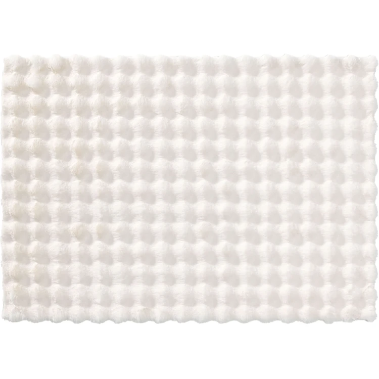 Tapis doux en imitation fourrure avec relief moelleux