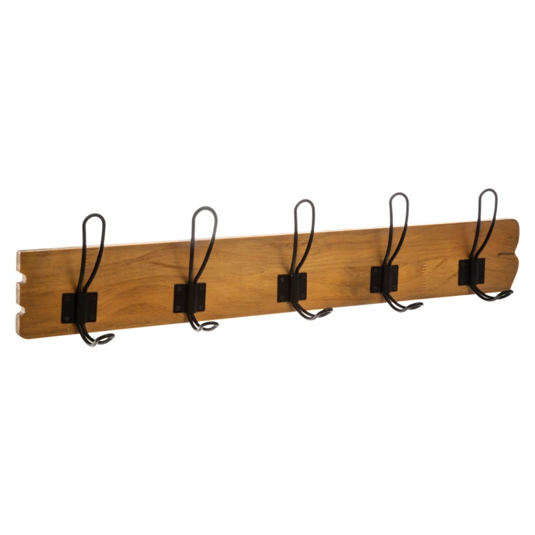 Holzgarderobe mit 5 Haken