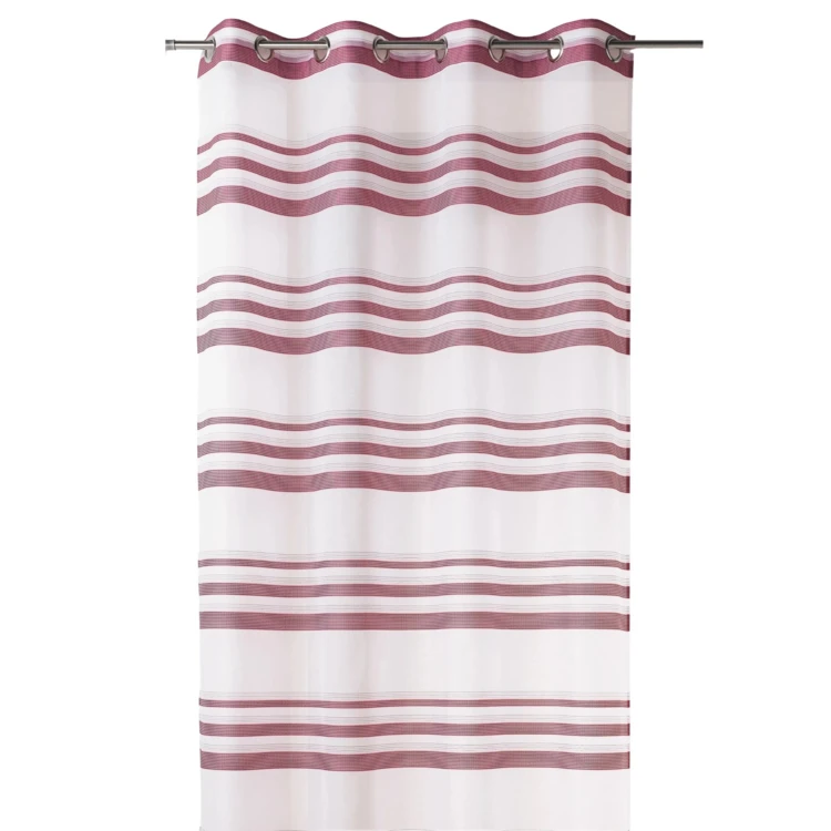 Voilage coloré rayures horizontales