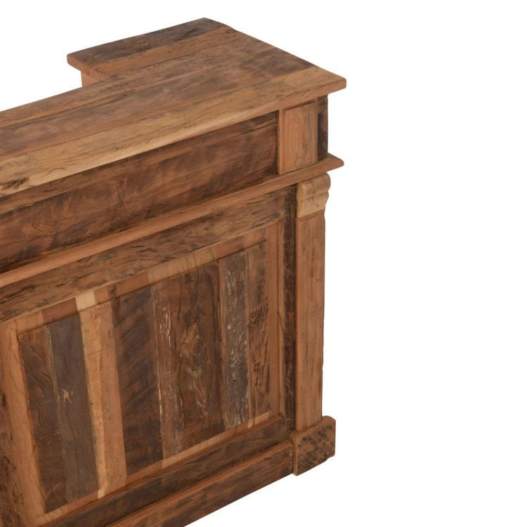 Bar en bois rangements multiples