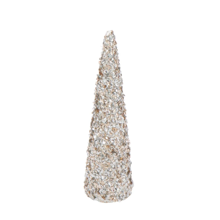 Cône décoratif sequins mousse
