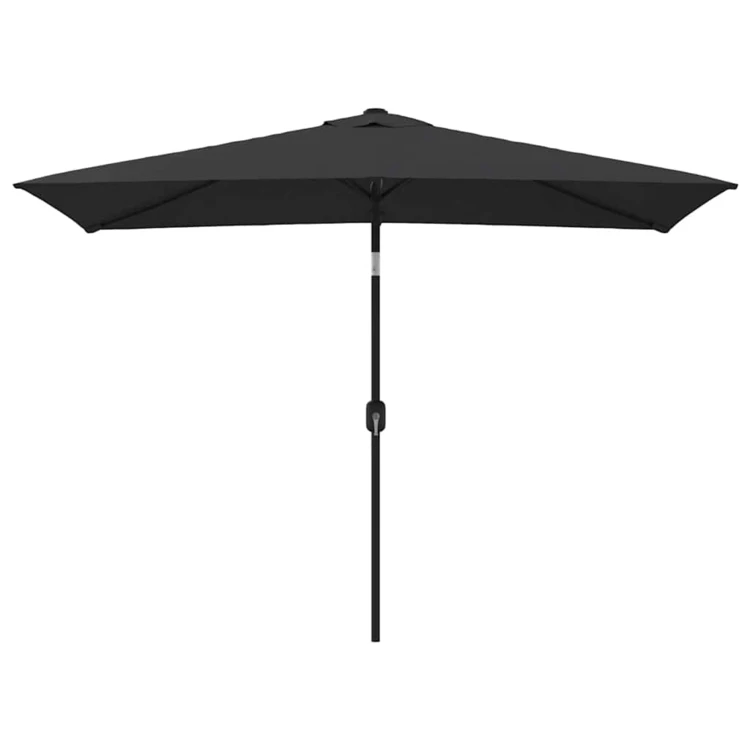 Parasol d'extérieur rectangulaire inclinable