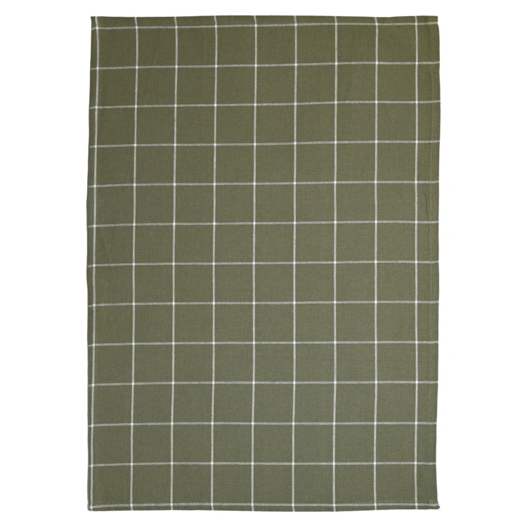 Torchon de cuisine en coton à motif carreaux