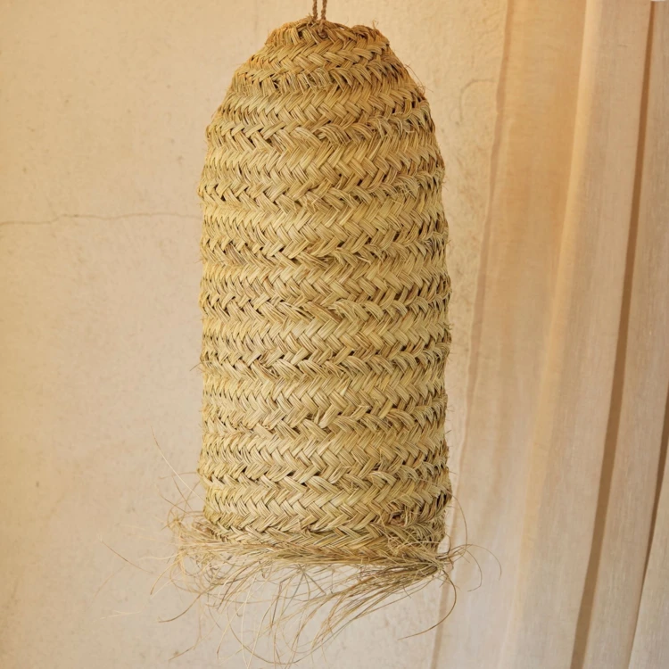 Abat-jour tube fibre de palmier
