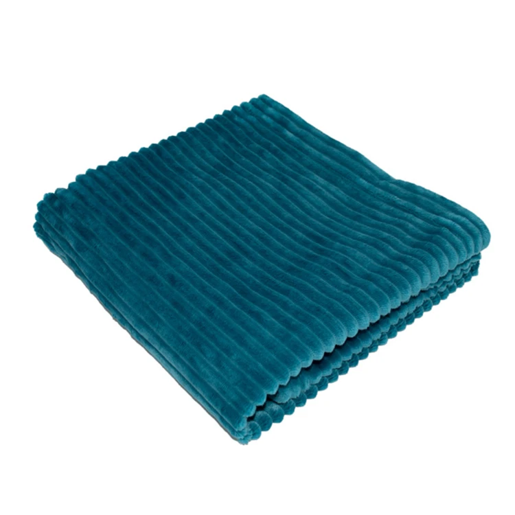 Cobija boudoir de micro-velours acanalado para bebé