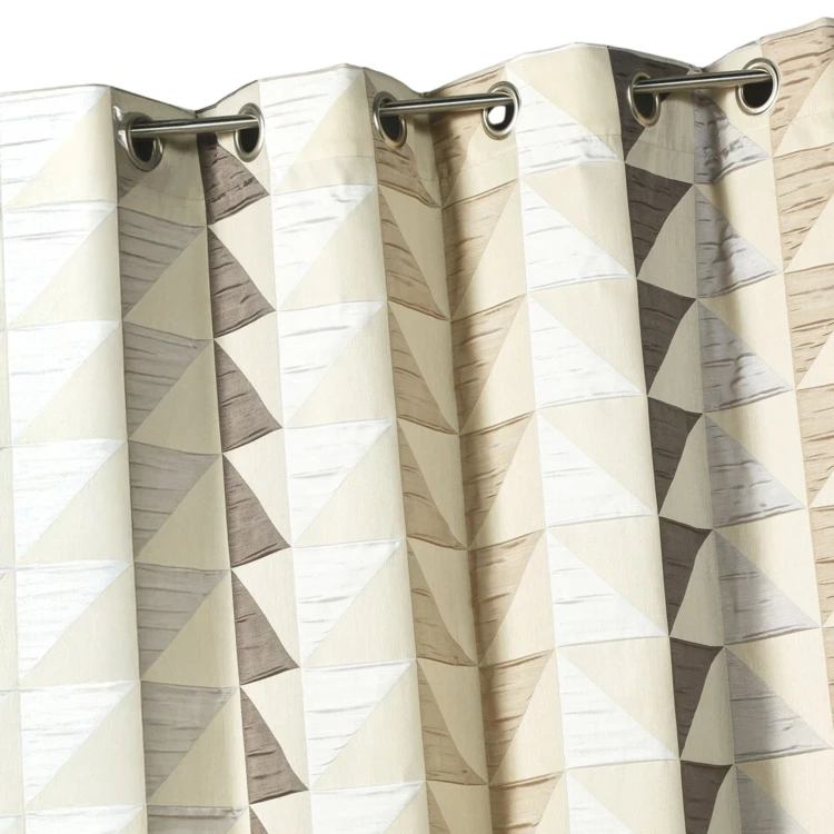 Rideau en jacquard imprimés triangulaires