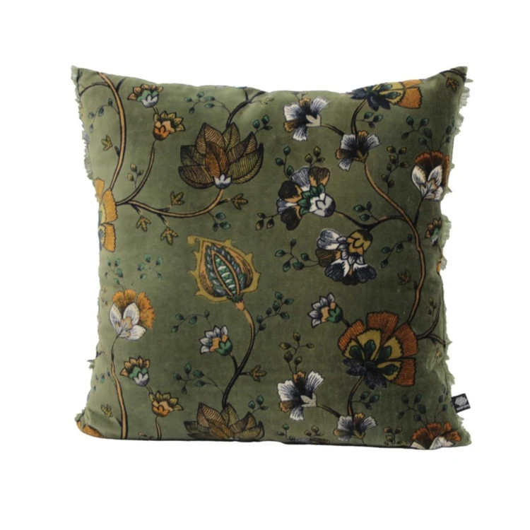Samtkissen im Vintage-Stil
