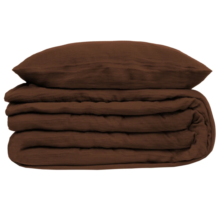 Parure de lit en double gaze de coton