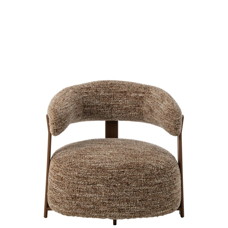 Fauteuil en textile avec rembourrage en mousse