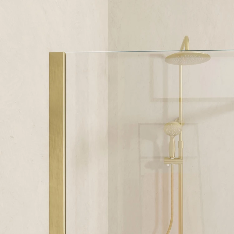 Paroi de retour en verre trempé