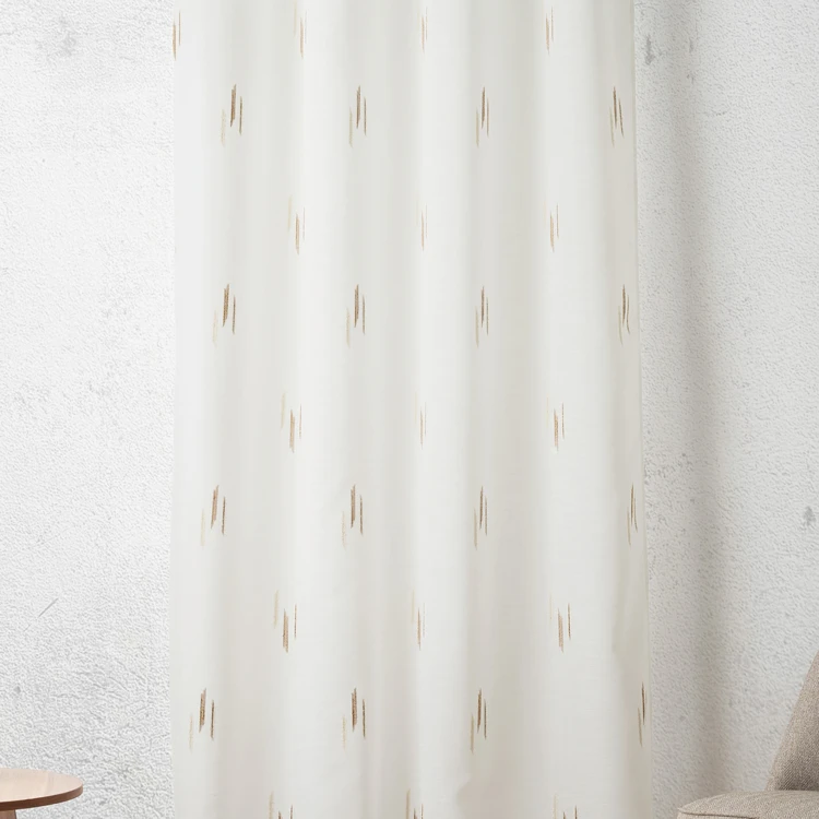 Tissu voile texturé motif fil coupé esprit ikat