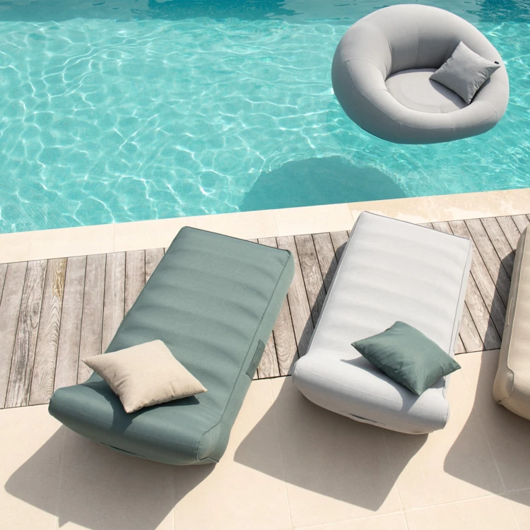 Matelas bain de soleil déhoussable pour extérieur