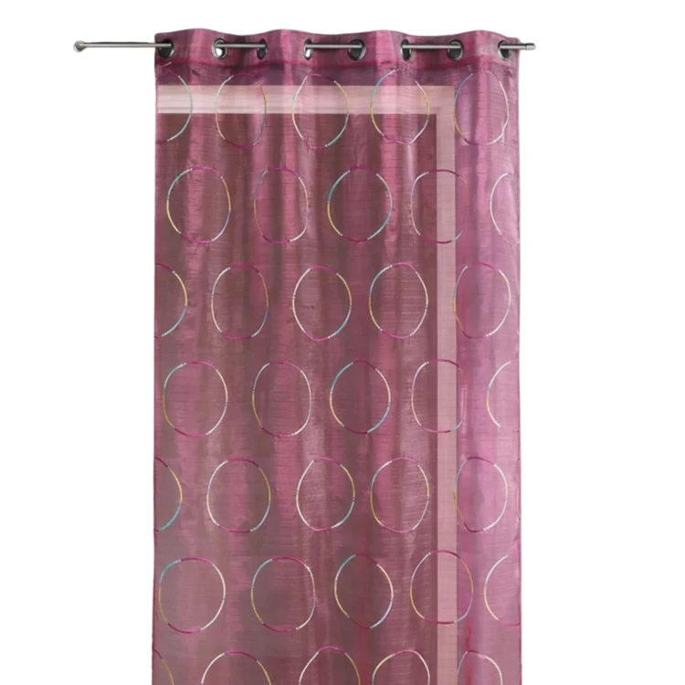 Voilage en Organza avec cercles brodés