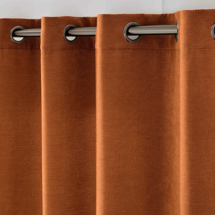 Rideau tamisant à œillets en velours chenille