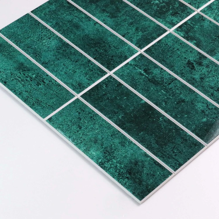 Crédence adhésive murale 3D effet carrelage 4 pièces