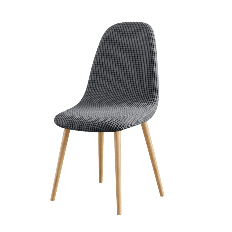 Housse de chaise scandinave extensible en tissu gaufré