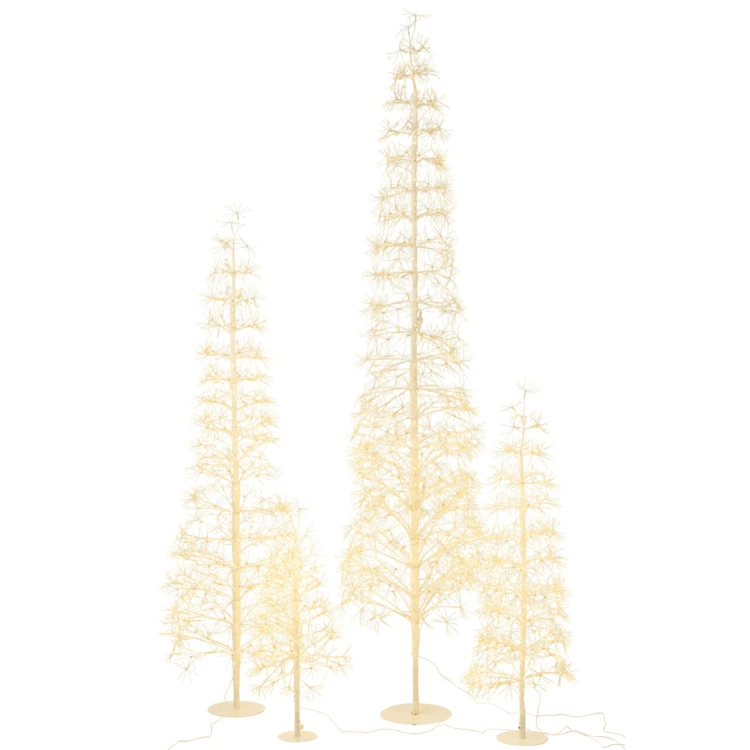 ARBRE LED LUMIÈRES BLANC CHAUD FER NOIR EXTRA LARGE