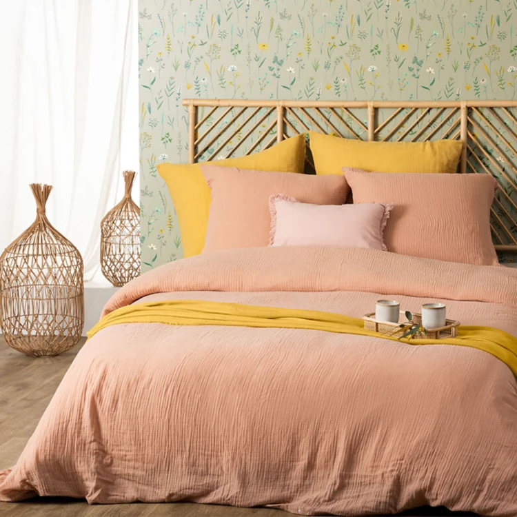 Parure de lit en double gaze de coton