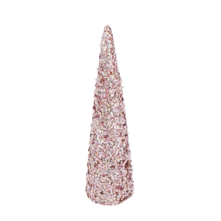 Cône décoratif sequins mousse
