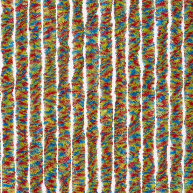 Rideau de porte chenilles multicolores