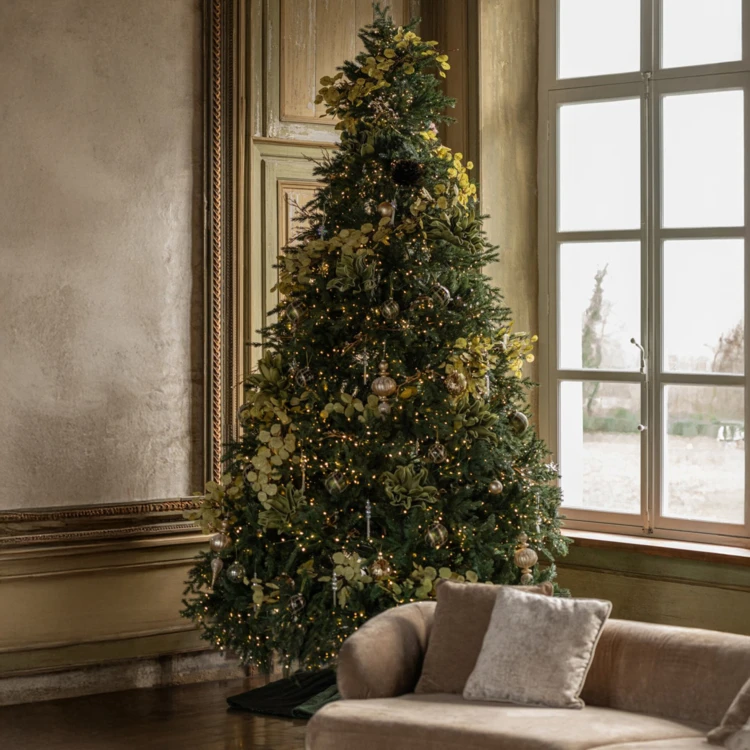 Sapin de Noël lumineux 400 LED Pampa en métal