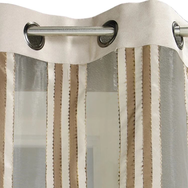 Voilage en Organza Rayures verticales
