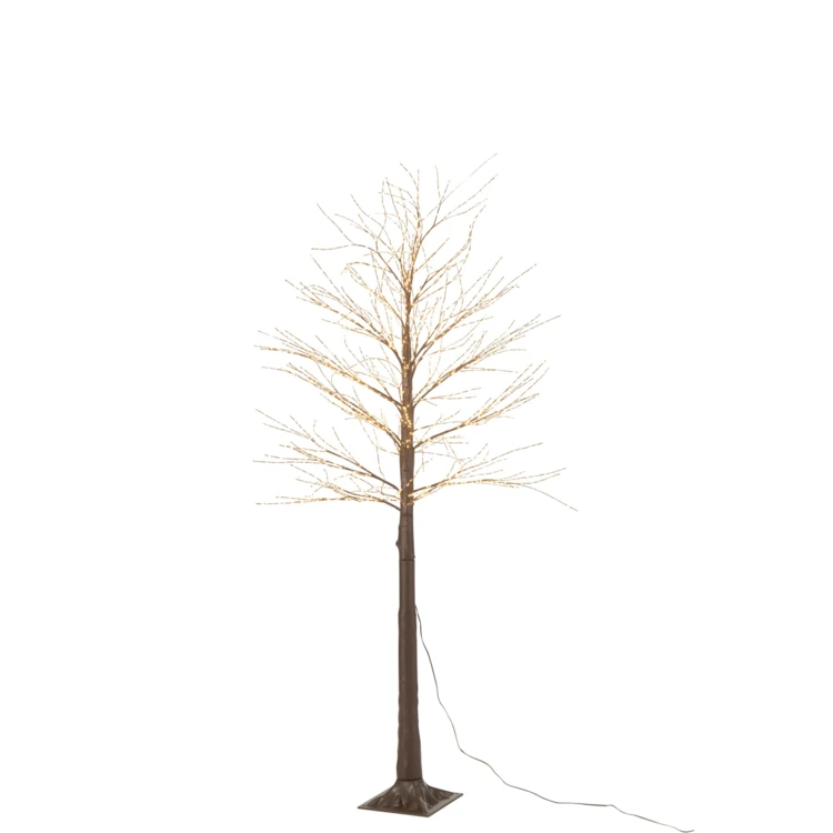 ARBRE 2000 LED PLASTIQUE MARRON MEDIUM