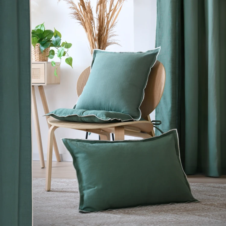 Baumwollkissen mit Textur-Effekt