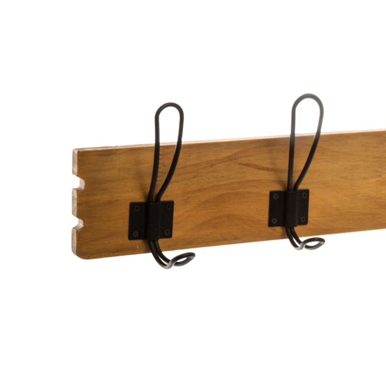 Holzgarderobe mit 5 Haken