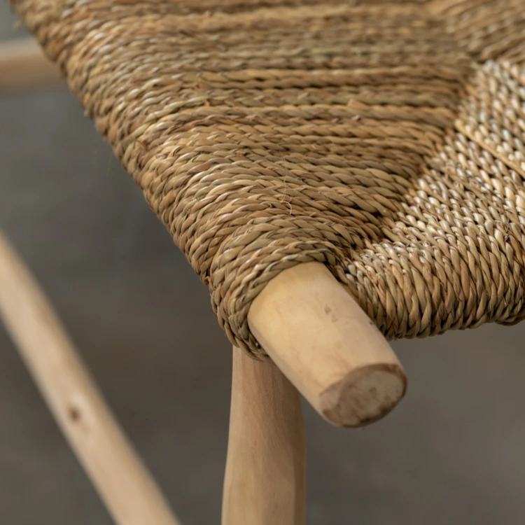 Banc bois naturel Japandi