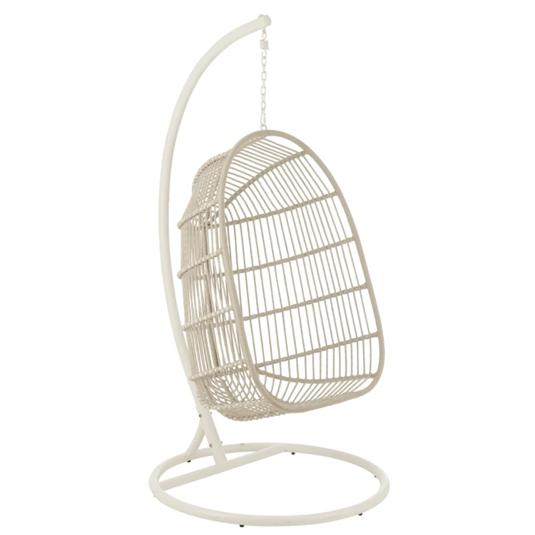 Fauteuil suspendu acier et corde